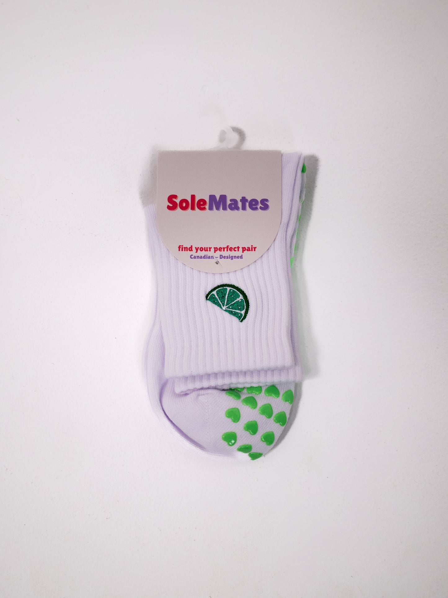 Touch of Lime Grip Socks