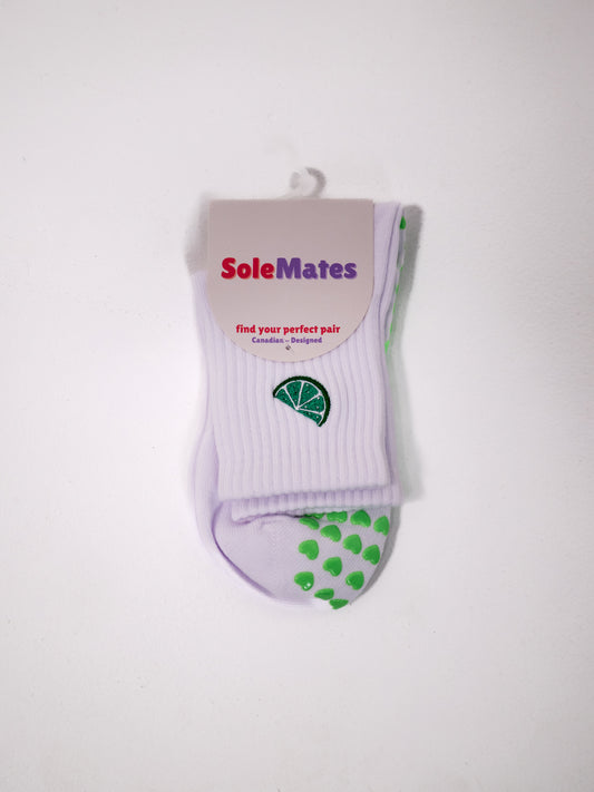 Touch of Lime Grip Socks